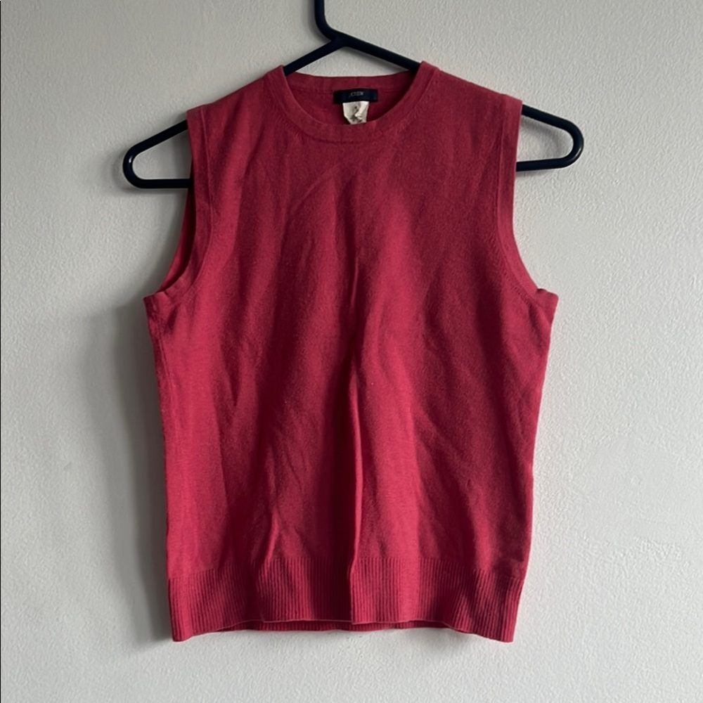Sleeveless Red Top
